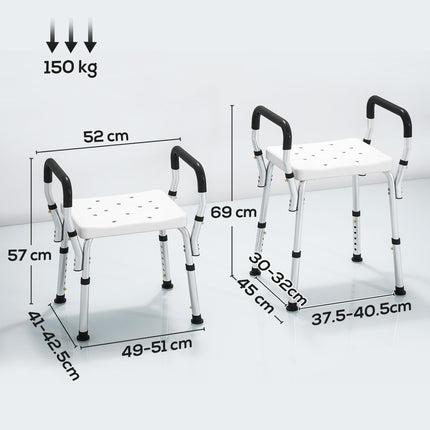 57-69cm Aluminium Frame Bath Seat Hg