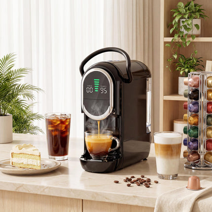 Pod Coffee Machine for Nespresso, Dolce Gusto Capsule & Ground Coffee, Small Sem