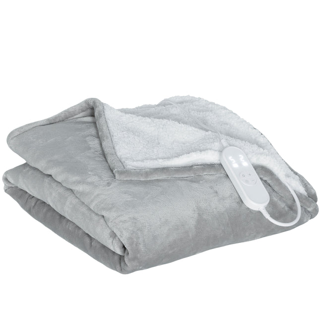 Heated Blanket 180 x 130cm, Electric Throw Blanket with 10 Heat Levels and 10H T