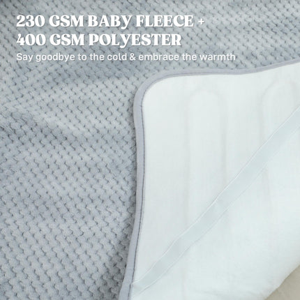 Heated Electric Blanket, Warm Throw Blanket with 5 Heating Levels, 10 Hour Auto-