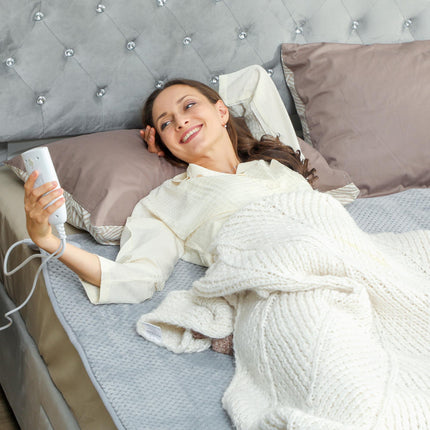 Heated Electric Blanket, Warm Throw Blanket with 5 Heating Levels, 10 Hour Auto-