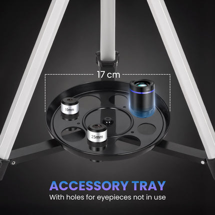 Astronomy Telescope for Adults and Beginners with 70 mm Aperture, Carry Bag, White