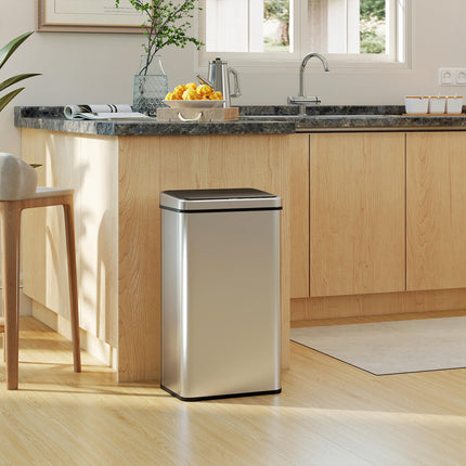 50L Sensor Bin with Quiet Soft-Close Lid, Automatic Touchless Motion Sensor Kitc