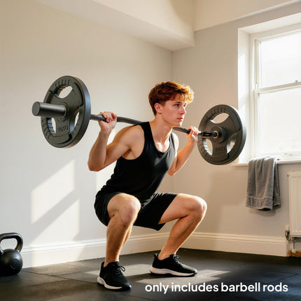 4ft Olympic EZ Curl Bar, Barbell Bar for 2" Weight Plates with Non-Slip Hand Gri