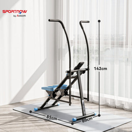 Stair Stepper for Home Gym Exercise, Vertical Climber Machine with LCD Monitor & Adjustable Pedals for Workout