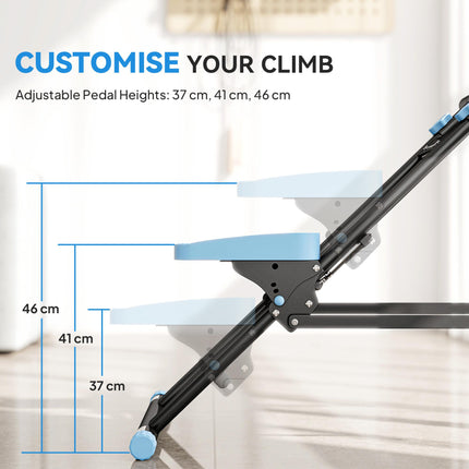 Stair Stepper for Home Gym Exercise, Vertical Climber Machine with LCD Monitor & Adjustable Pedals for Workout