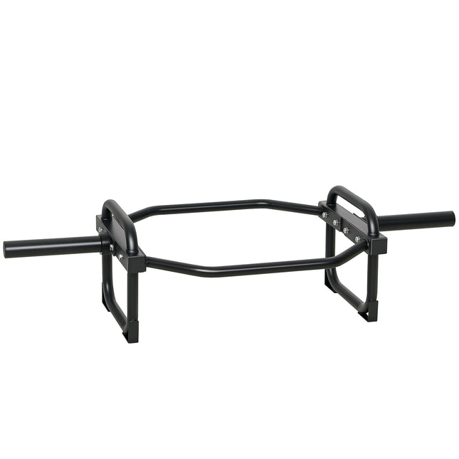 Olympic Trap Bar, 2" Hex Barbell Bar with 300kg Capacity for Deadlifts, Shrugs,