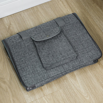 Soft Sided Cat Carrier Bag, Portable Foldable Pet Carrier with Shoulder Strap & Removable Mat for Small Pet Up to 10kg