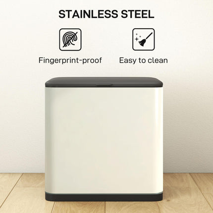 8L Hanging Kitchen Bin, Rubbish bin with Lid and Removable Inner Bucket for Kitc