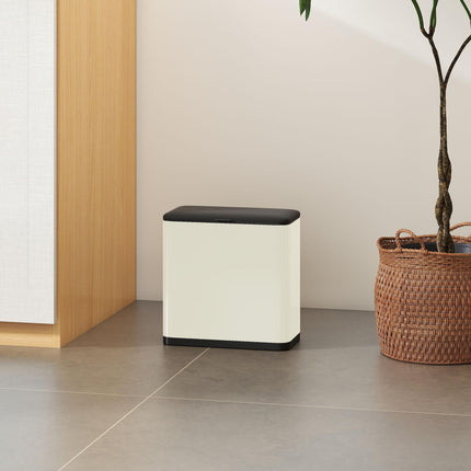 8L Hanging Kitchen Bin, Rubbish bin with Lid and Removable Inner Bucket for Kitc