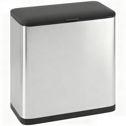 8L Hanging Kitchen Bin, Rubbish bin with Lid and Removable Inner Bucket for Under Cabinet Door, Under Sink, Office