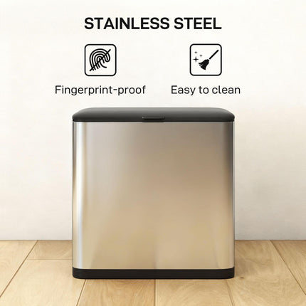 8L Hanging Kitchen Bin, Rubbish bin with Lid and Removable Inner Bucket for Under Cabinet Door, Under Sink, Office