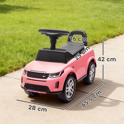 Land Rover Licensed Toddler Ride on Car with Horn, Engine Sounds, Under-Seat Storage, for 18-36 Months, Pink