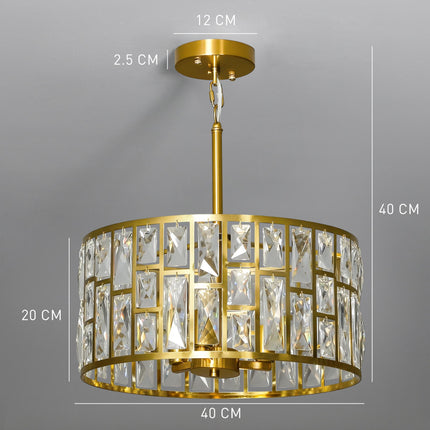 72 Glass Crystallite Chandelier - Gold-Tone
