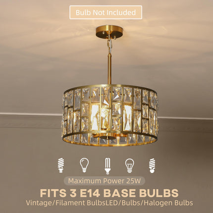 72 Glass Crystallite Chandelier - Gold-Tone
