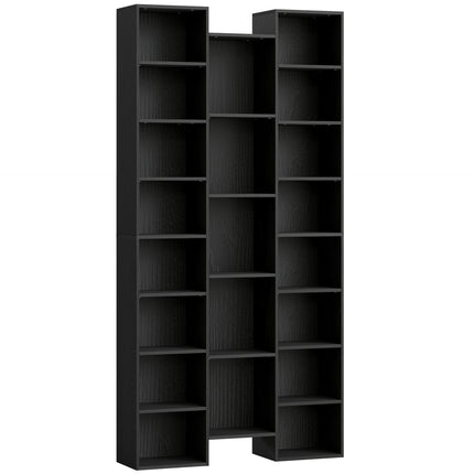 21-Compartment Bookshelf - Black