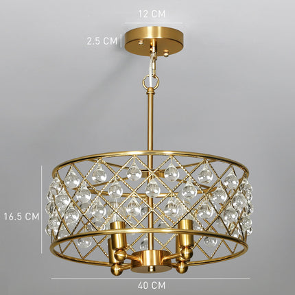 51 Crystallite Four-Bulb Chandelier - Gold-Tone