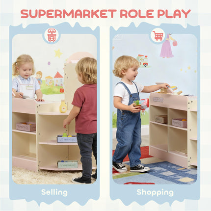 Kids Grocery Store, Children Supermarket Playset with Cash Register, Vending Mac