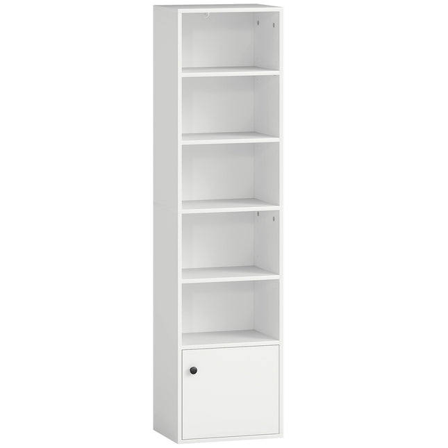 6-Tier 156 cm Tall Bookcase - White