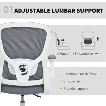 Draughtsman Chair, with Adjustable Lumbar - Charcoal Grey