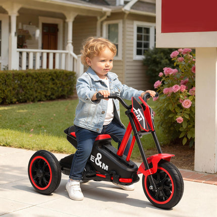 Kids Tricycle Baby Trike, Kids Trike with Pedal, 3 Wheel Toddler Balance Bike for Indoor Outdoor Use, Red