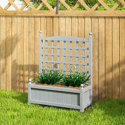Garden Planters with Trellis for Climbing Vines, Wood Raised Beds for Garden, Planters With Trellis For Climbing Vines Wood Raised Beds For Garden Fl