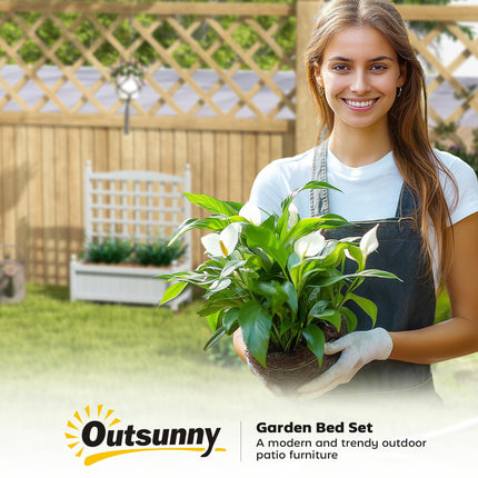 Garden Planters with Trellis for Climbing Vines, Wood Raised Beds for Garden, Planters With Trellis For Climbing Vines Wood Raised Beds For Garden Fl