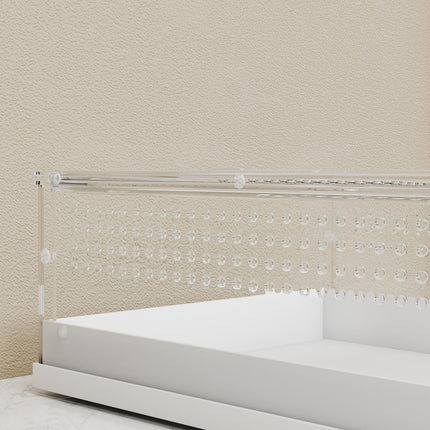 Acrylic Reptile Terrarium with Top Sliding Door, Vents, for Snake, Frog, Spider, Gecko, Tarantula, 40 x 30 x 15 cm