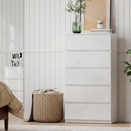 Chest of Drawers, 5-Drawer Storage Cabinets, Modern Dresser, Storage Drawer Unit