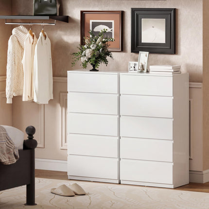 Chest of Drawers, 5-Drawer Storage Cabinets, Modern Dresser, Storage Drawer Unit