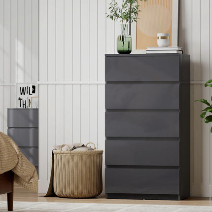 Chest of Drawers, 5-Drawer Storage Cabinets, Modern Dresser, Storage Drawer Unit