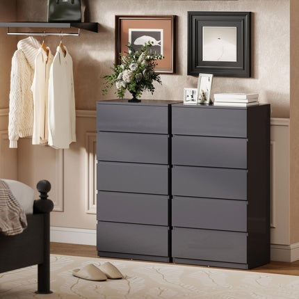 Chest of Drawers, 5-Drawer Storage Cabinets, Modern Dresser, Storage Drawer Unit