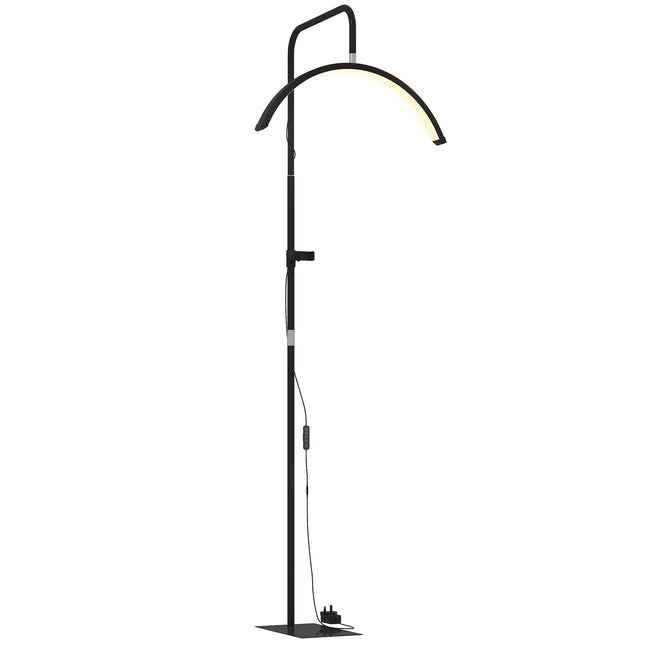 Half Moon Lash Light, Beauty Floor Lamp with 350¬∞ Rotatable Head, 7 Colour Temp