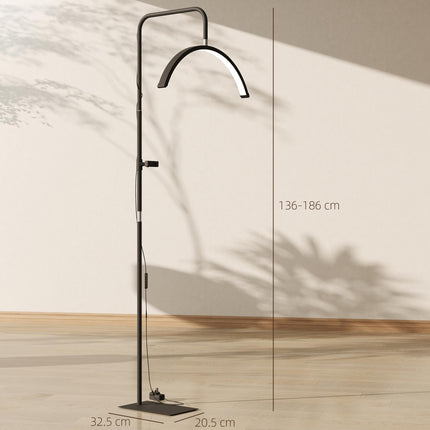 Half Moon Lash Light, Beauty Floor Lamp with 350¬∞ Rotatable Head, 7 Colour Temp