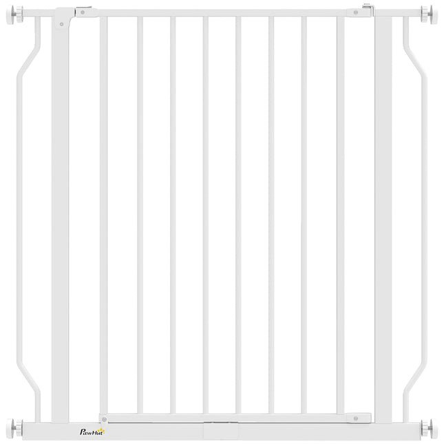 Extra Wide Dog Gate, with Door Pressure, for Doorways, Hallways, Staircases - White
