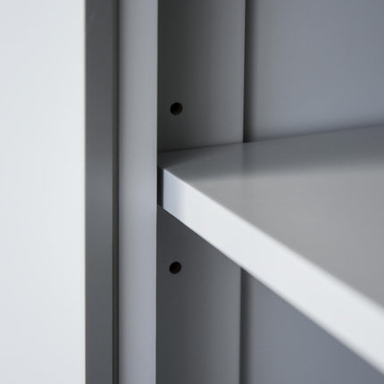 Multi-Storage Mid-Century Kitchen Cabinet - Grey