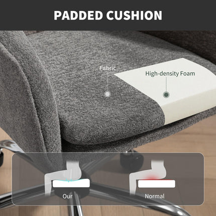 Snow Flannel Office Chair - Grey