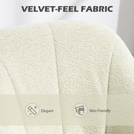Snow Flannel Office Chair - Beige