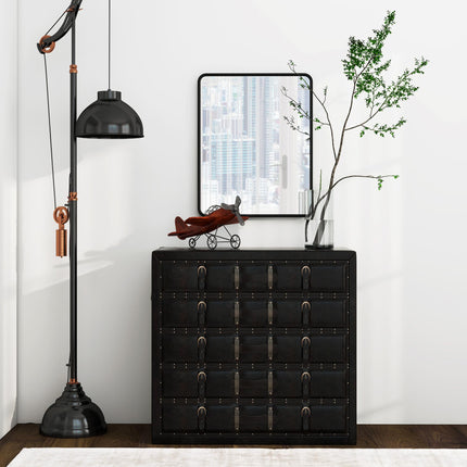 Rectangular Wall Mirror with HD Glass - Black