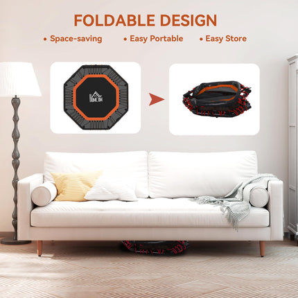 Fitness Trampoline, Bouncer with Adjustable Handle, Max Load 150 kg