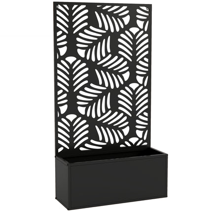 Metal Garden Bed for Garden with Trellis, Wall Mounted or Freestanding Raised Pl