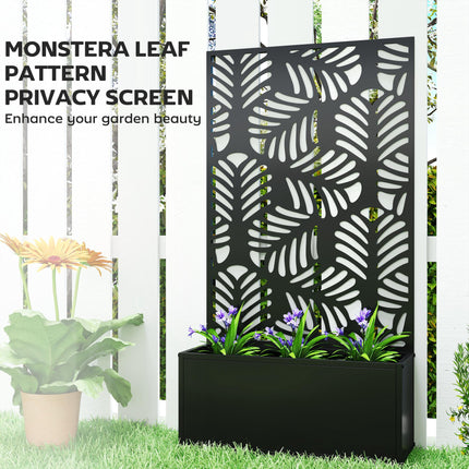 Metal Garden Bed for Garden with Trellis, Wall Mounted or Freestanding Raised Pl