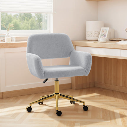Faux Fur Rabbit Chair - Grey