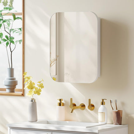 Bathroom Medicine Cabinet with Mirror, Bathroom Wall Cabinet with Adjustable She