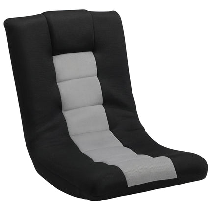 Floor Chair, Folding Floor Sofa with Adjustable Backrest, Wide Seat, Swivel Base, Black