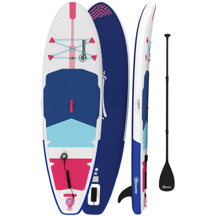Inflatable Stand Up Paddle Board, 305x89x15cm Extra-Wide SUP with Non-Slip EVA D