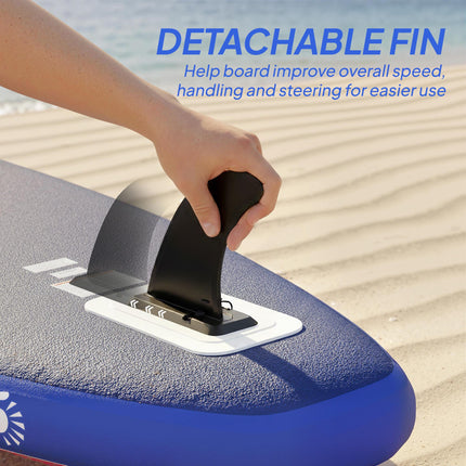 Inflatable Stand Up Paddle Board, 305x89x15cm Extra-Wide SUP with Non-Slip EVA D