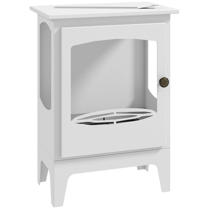 Freestanding Ethanol Fireplace, Steel Bioethanol Fireplace with Stainless Steel