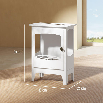 Freestanding Ethanol Fireplace, Steel Bioethanol Fireplace with Stainless Steel