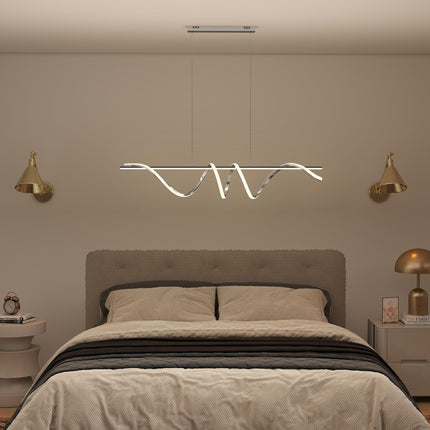 Pendant Light with 3 Colour Temperatures - Silver Tone